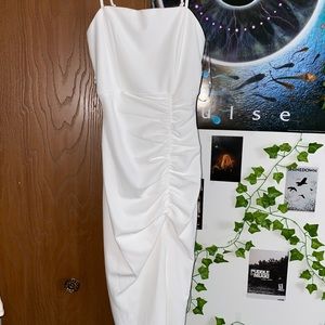White body-con dress, Graduation dress